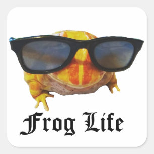 Thug Life Lemon Vierkante Sticker