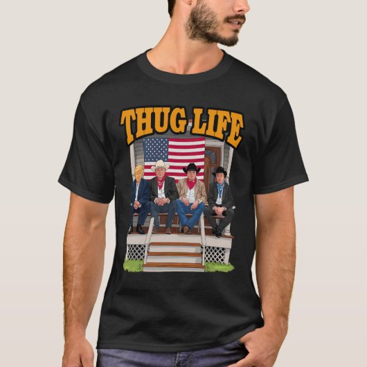 Thug Life Trump Vance Kennedy Elon Shirt (Voorkant)