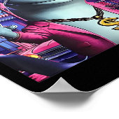 Thug Lizard Funny Weirdcore Animal Lizard L Poster (Hoek)