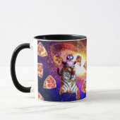 Thug Space Cat op Tiger Unicorn Mok (Links)