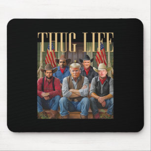 Thug Trump Vance Kennedy Elon voor Life Graphic Muismat