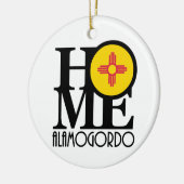 THUIS Alamogordo New Mexico Keramisch Ornament (Links)
