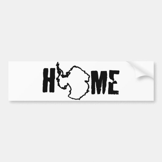 Thuis - Antarctica Bumpersticker (Voorkant)