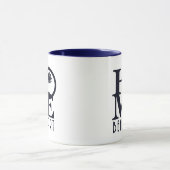 THUIS Beaufort Blue Text Mok (Midden)