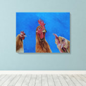 Thuis bij Roost. Canvas afdruk. (Insitu (Houten vloer))