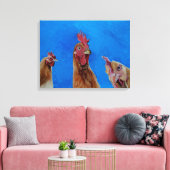 Thuis bij Roost. Canvas afdruk. (Insitu (Woonkamer))