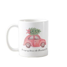 Thuis brengen van de kerstboom, Mok, 11 oz