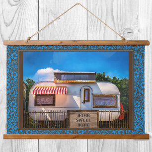 Thuis Camper Trailer Wanddecor Thuis Sweet Hangend Wandkleed