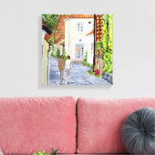 Thuis Deense stad Acrylverf Canvas Afdruk (Insitu (Woonkamer))