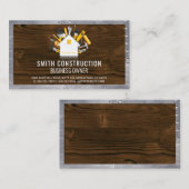 Thuis en tools | Hout en metaalrivetten Visitekaartje (Voorkant / Achterkant)