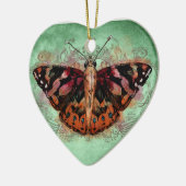 Thuis - Geschilderde dame Keramisch Ornament (Links)