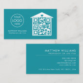 Thuis Gezondheidszorg Professionele QR-code Modern Visitekaartje (Voorkant / Achterkant)