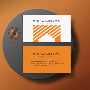 Thuis Grafisch Oranje Huur Visitekaartje