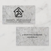 Thuis Hamer Logo | Beton | Bouw Visitekaartje (Voorkant / Achterkant)