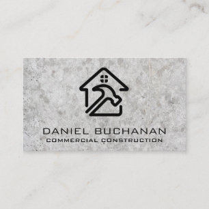 Thuis Hamer Logo Beton Bouw Visitekaartje