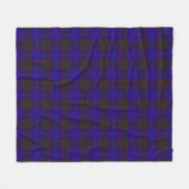 Thuis (Hume) Clan Scottish Tartan Pset Fleece Deken (Voorkant (Horizontaal))