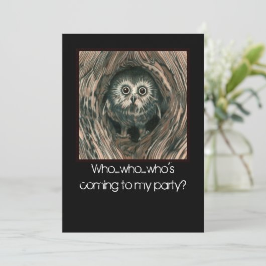 "Thuis in een eenhol" - Uitnodigingen tot uitzende (Staand voorkant)