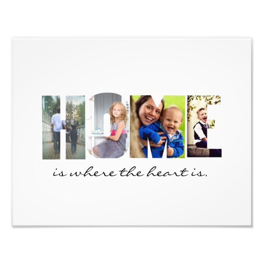 THUIS in je foto's Foto Afdruk (Voorkant)