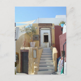 Thuis in Santorini Briefkaart