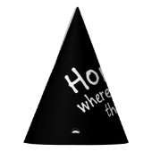 Thuis is de plaats waar de paginafdruk het Pet van Feesthoedjes (Links)