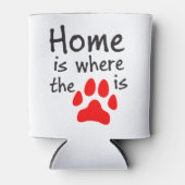 Thuis is de plaats waar de papierafdruk is blikjeskoeler (Voorkant)