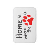 Thuis is de plaats waar de pooklaag is Bath Mat (Voorkant Verticaal)