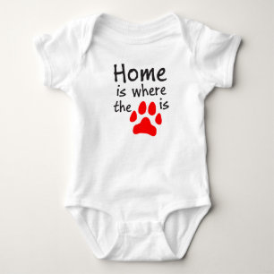 Thuis is de plek waar de pooklaag Baby Bodysuit is