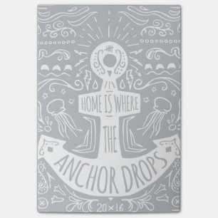 Thuis is waar de ankerpunten vallen post-it® notes