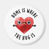 Thuis is waar de beker grappig is magneet (Voorkant)