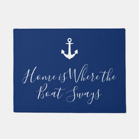 Thuis is waar de bootstoelanker deurmat (Voorkant)