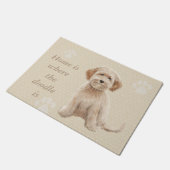 Thuis is waar de doedel is deurmat (Schuin)