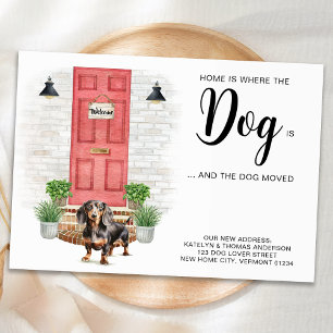 Thuis is waar de hond is dat we de hond hebben ver aankondiging