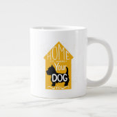 Thuis is waar de hond is jumbo beker (Rechts)