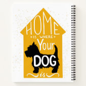 Thuis is waar de hond is notitieboek (Achterkant)