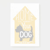Thuis is waar de hond is post-it® notes (Voorkant)