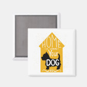 Thuis is waar de hond magneet (Voorkant / Achterkant)