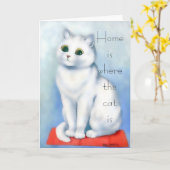 Thuis is waar de kat Kaart is (Gele Bloem)