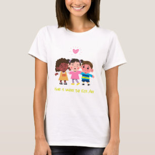Thuis is waar de Kinder zijn Geweldige Ouderschap T-shirt