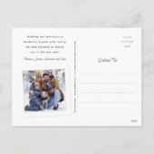 Thuis is waar de kousen zijn feestdagenkaart (Achterkant)