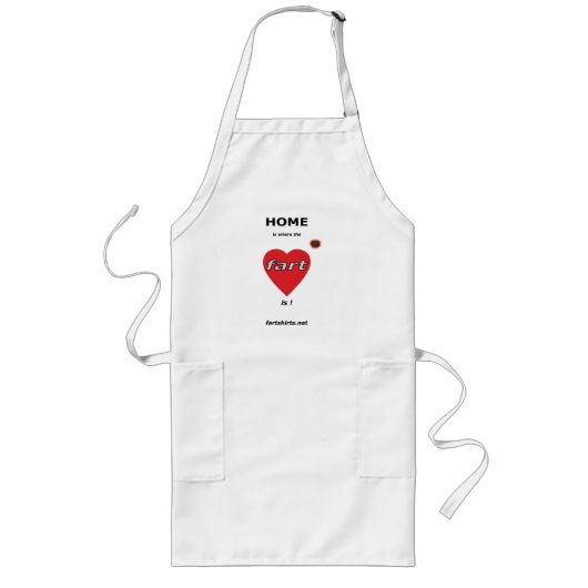 Thuis is waar de kunst is. (Apron) Lang Schort (Voorkant)
