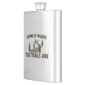 Thuis is waar de paden wandelen flacon (Links)