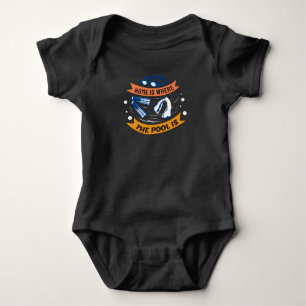 Thuis is waar de pool is - Swim Design Romper