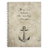 Thuis is waar het anker valt notitieboek (Voorkant)