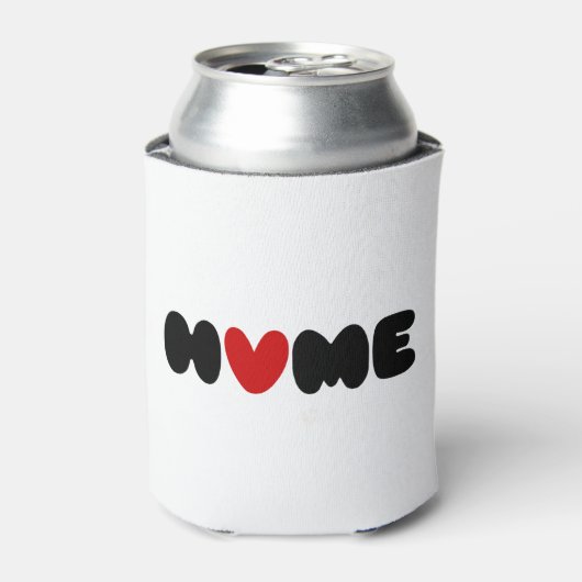 Thuis is waar het hart blikjeskoeler (Blikje Voorkant)