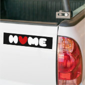 Thuis is waar het hart Bumpersticker is (Op Truck)