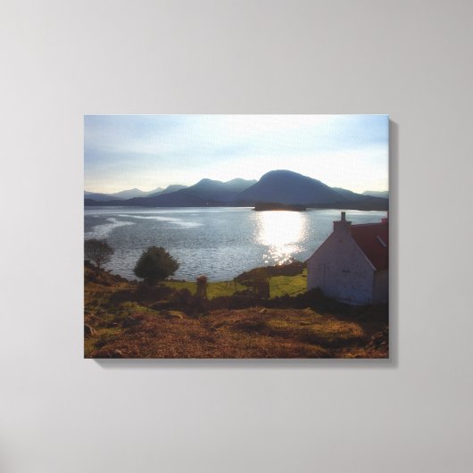 Thuis is waar het hart canvas afdruk (Voorkant)