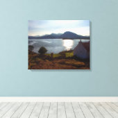 Thuis is waar het hart canvas afdruk (Insitu (Houten vloer))