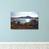 Thuis is waar het hart canvas afdruk (Insitu (Houten vloer))