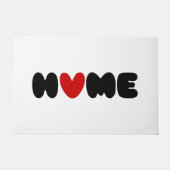 Thuis is waar het hart doormat is deurmat (Voorkant)