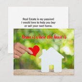 Thuis is waar het hart een echte verwarmingsketel  (Voorkant / Achterkant)